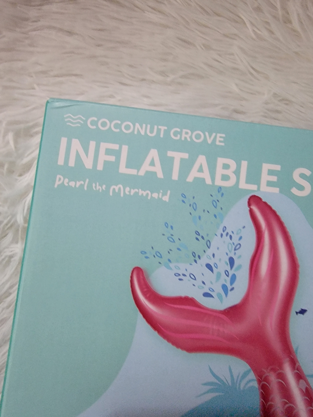 Pink Inflatable Mermaid Tail Sprinkler - Picture 3 of 11